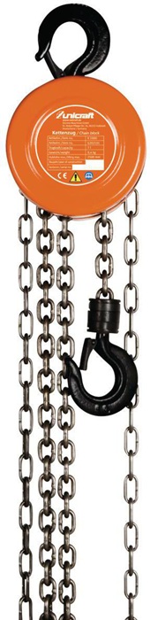 Stirnrad-Flaschenzug 1 t,  2,5 m