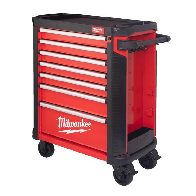 Milwaukee TOOLGUARD Werkstattwagen 78 cm / 30" rot mit 7 Schubladen