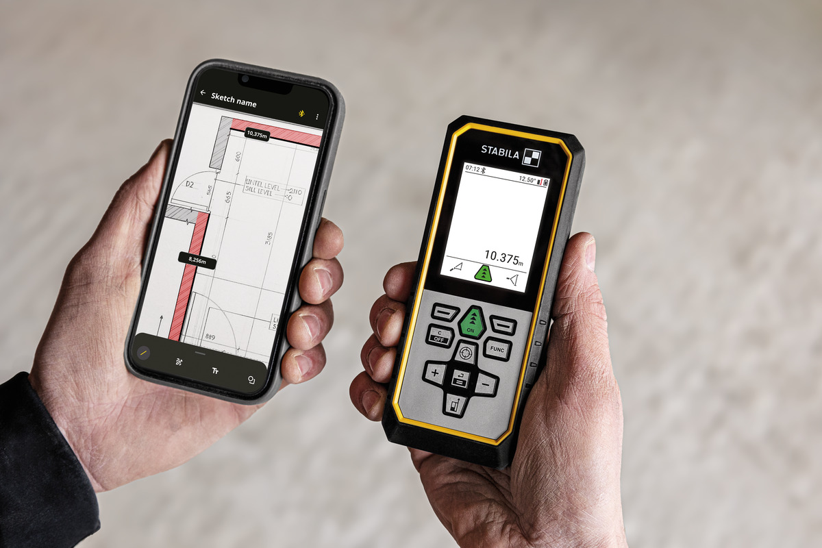 STABILA Laser-Entfernungsmesser LD 530 BT, Bluetooth® 5.0