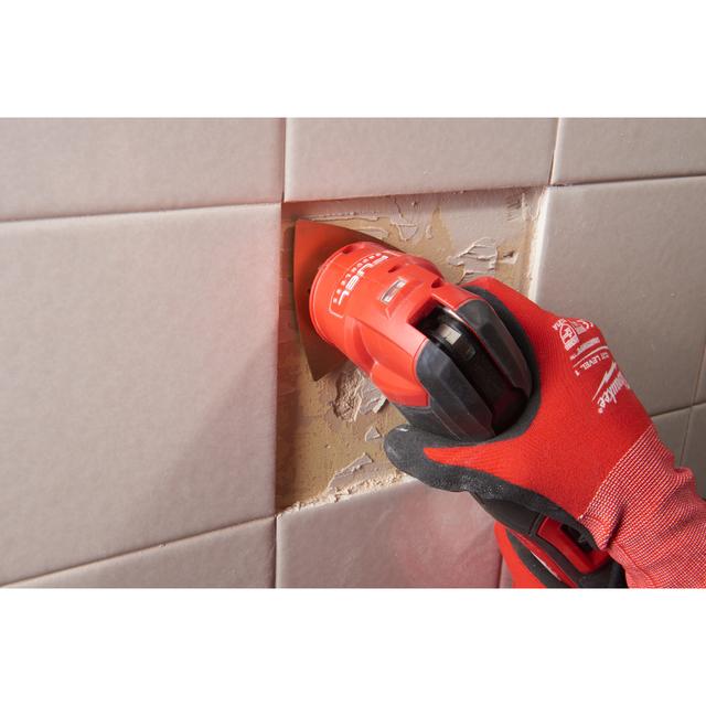 Milwaukee Multitool Starlock HM-Raspel zum Grobschliff von Fliesenkleber, Mörtel und Holz 80 x 80 mm