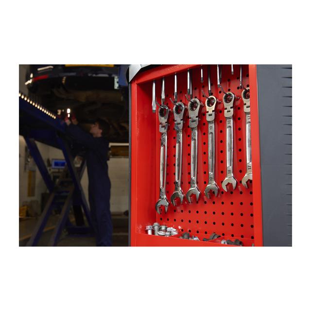 Milwaukee TOOLGUARD Werkstattwagen 78 cm / 30" rot mit 7 Schubladen