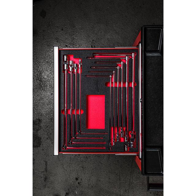 Milwaukee T-Gelenkschlüssel Einlage 10-teilige Einlage für Werkstattwagen 78 cm