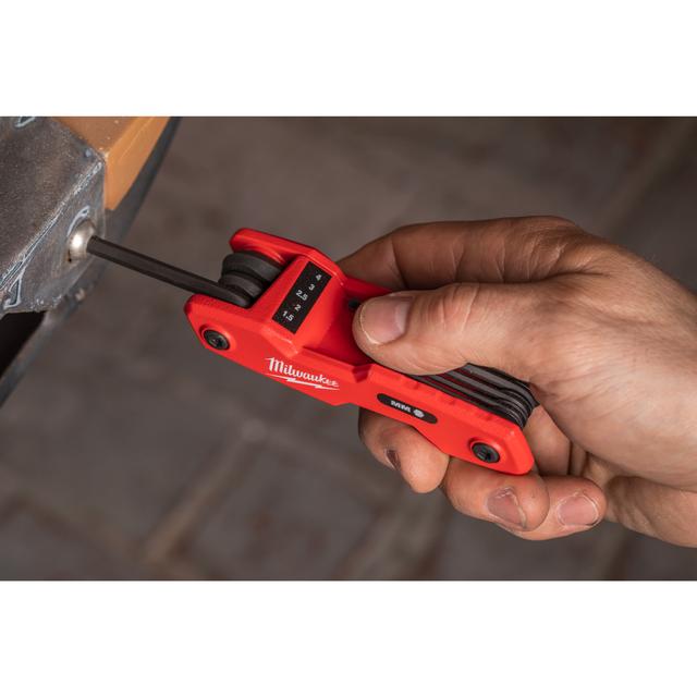 Milwaukee Klappschlüssel-Set Innensechskant imperial 9-teilig