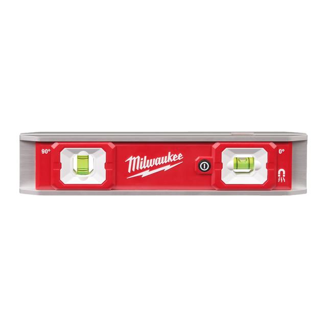 Milwaukee Wasserwaage Torpedo LED 23 cm lang magnetisch