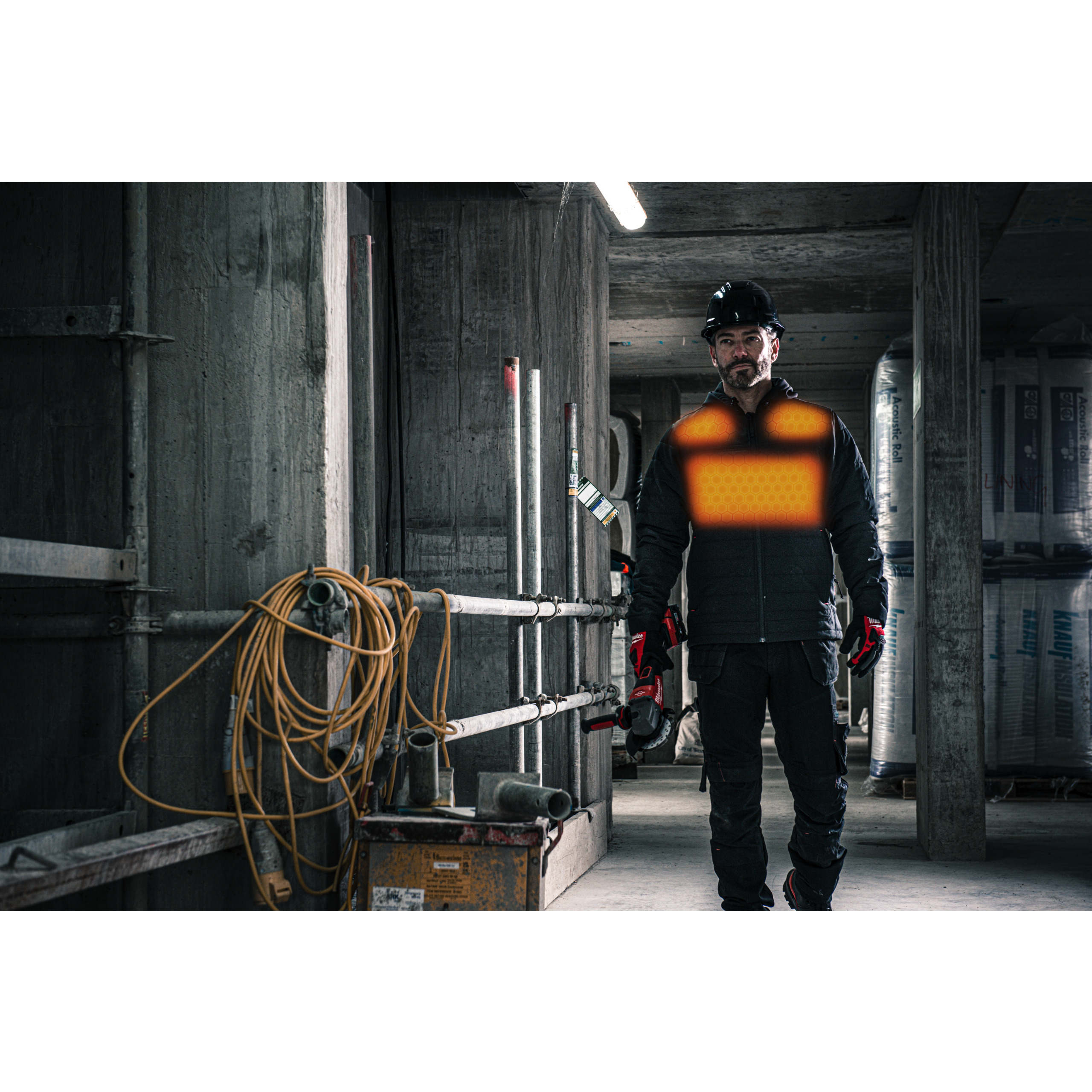 Milwaukee M12 HPJBL3-0 (XXL) 12 V Akku-Heiz-Steppjacke Herren schwarz, ohne Akku u. Ladegerät