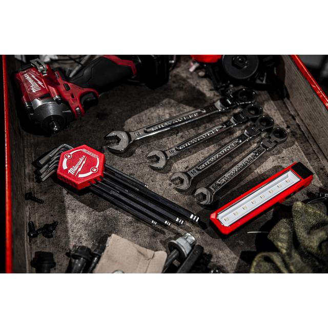 Milwaukee Kompakt-Innensechskantschlüssel 9-teilig: 1.5, 2, 2.5, 3, 4, 5, 6, 8, 10 mm