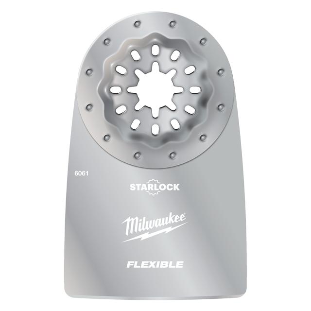 Milwaukee Multitool Starlock flexibler Spachtel zum Entfernen von Lack und Kleber 52 x 37 mm