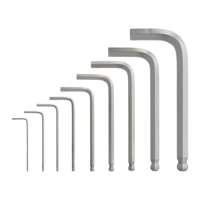 Milwaukee Kompakt-Innensechskantschlüssel 9-teilig: 1.5, 2, 2.5, 3, 4, 5, 6, 8, 10 mm