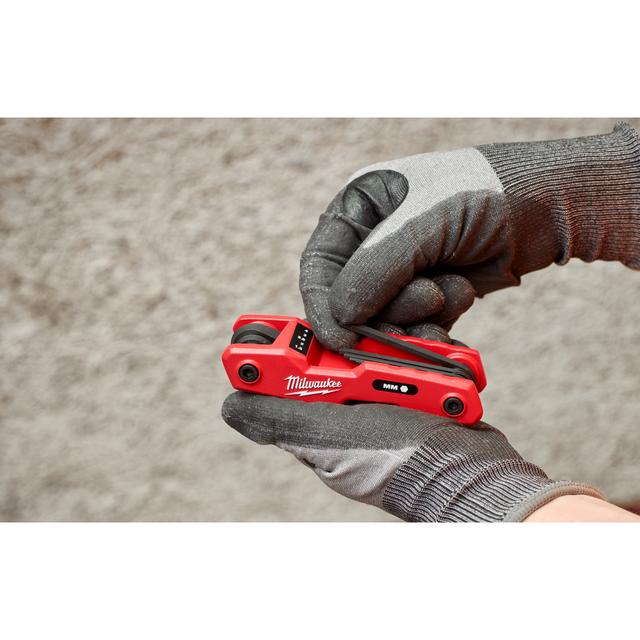 Milwaukee Klappschlüssel-Set Innensechskant 1.5, 2, 2.5, 3, 4, 5, 6, 8 mm