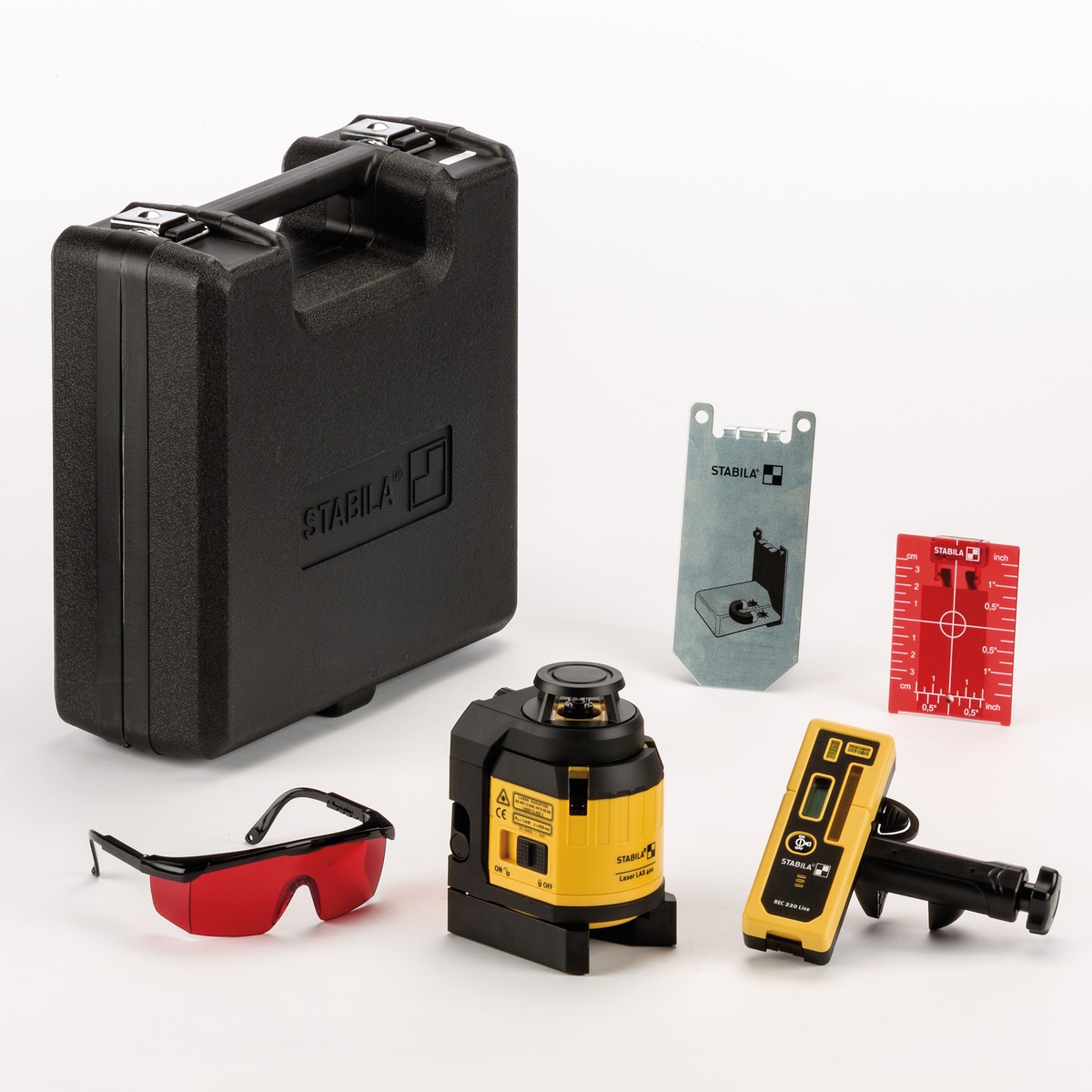 STABILA Multilinien-Laser LAX 400, 6-teiliges Set