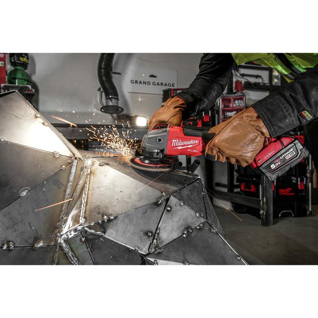Milwaukee M18ONEFSAG125XPDB-0X M18 FUEL ONEKEY Akku-Sicherheits-Winkelschleifer