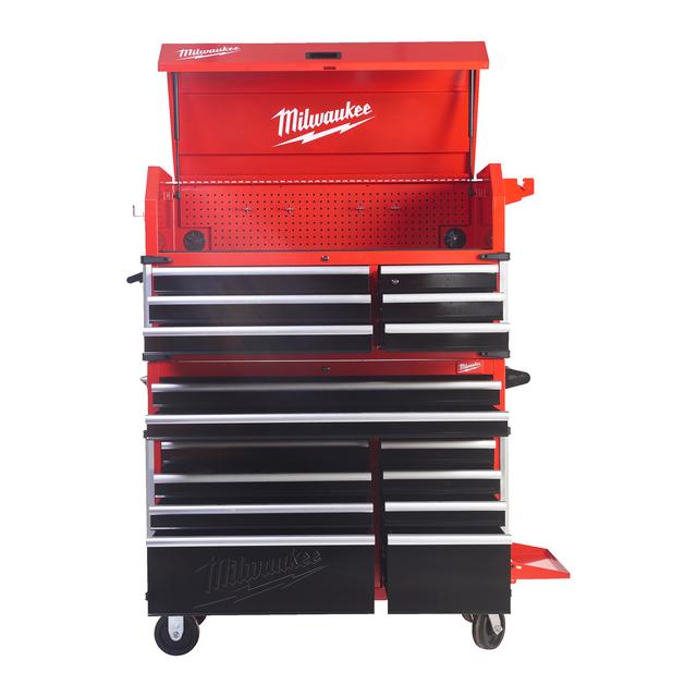 Milwaukee TOOLGUARD Werkstattwagen 117 cm / 46" rot mit 10 Schubladen