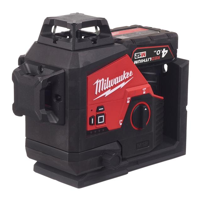 Milwaukee M123PL-401C M12 Akku-Kreuzlinienlaser 3 x 360°