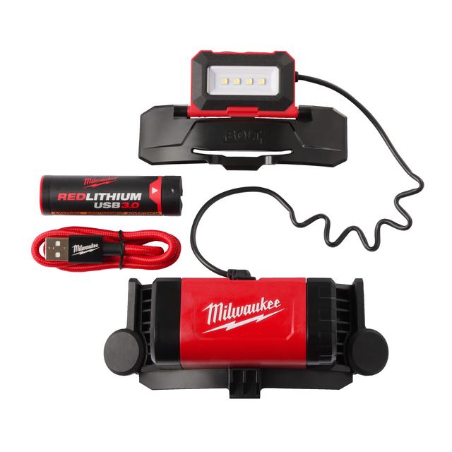Milwaukee L4BOLTHL-301 USB-Akku-Helmlampe