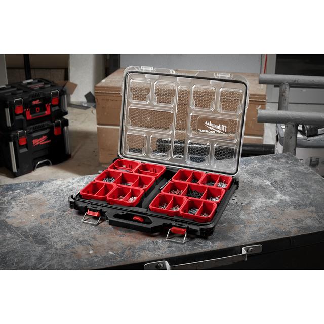 Milwaukee PACKOUT Organiser Slim, inkl. Sortierboxen 500 x 380 x 65 mm