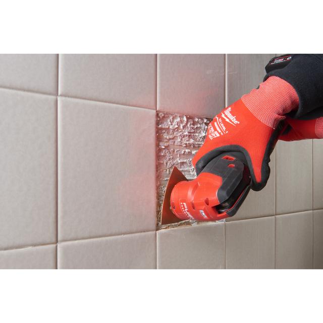 Milwaukee Multitool Starlock HM-Raspel zum Grobschliff von Fliesenkleber, Mörtel und Holz 80 x 80 mm