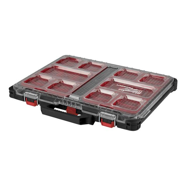 Milwaukee PACKOUT Organiser Slim, inkl. Sortierboxen 500 x 380 x 65 mm