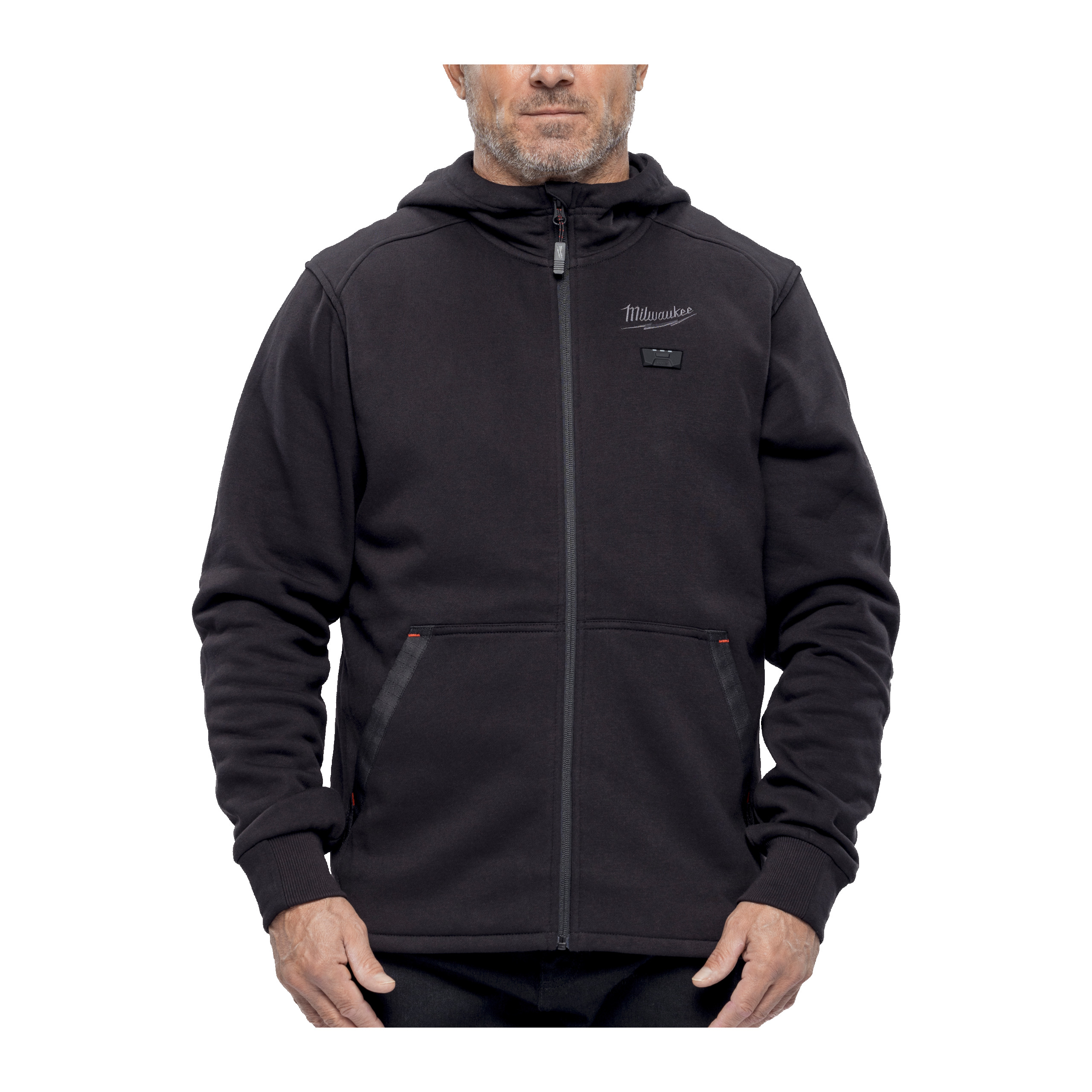 Milwaukee M12 HHBL5 12 V Akku-Heiz-Kapuzenpullover Herren schwarz, ohne Akku u. Ladegerät