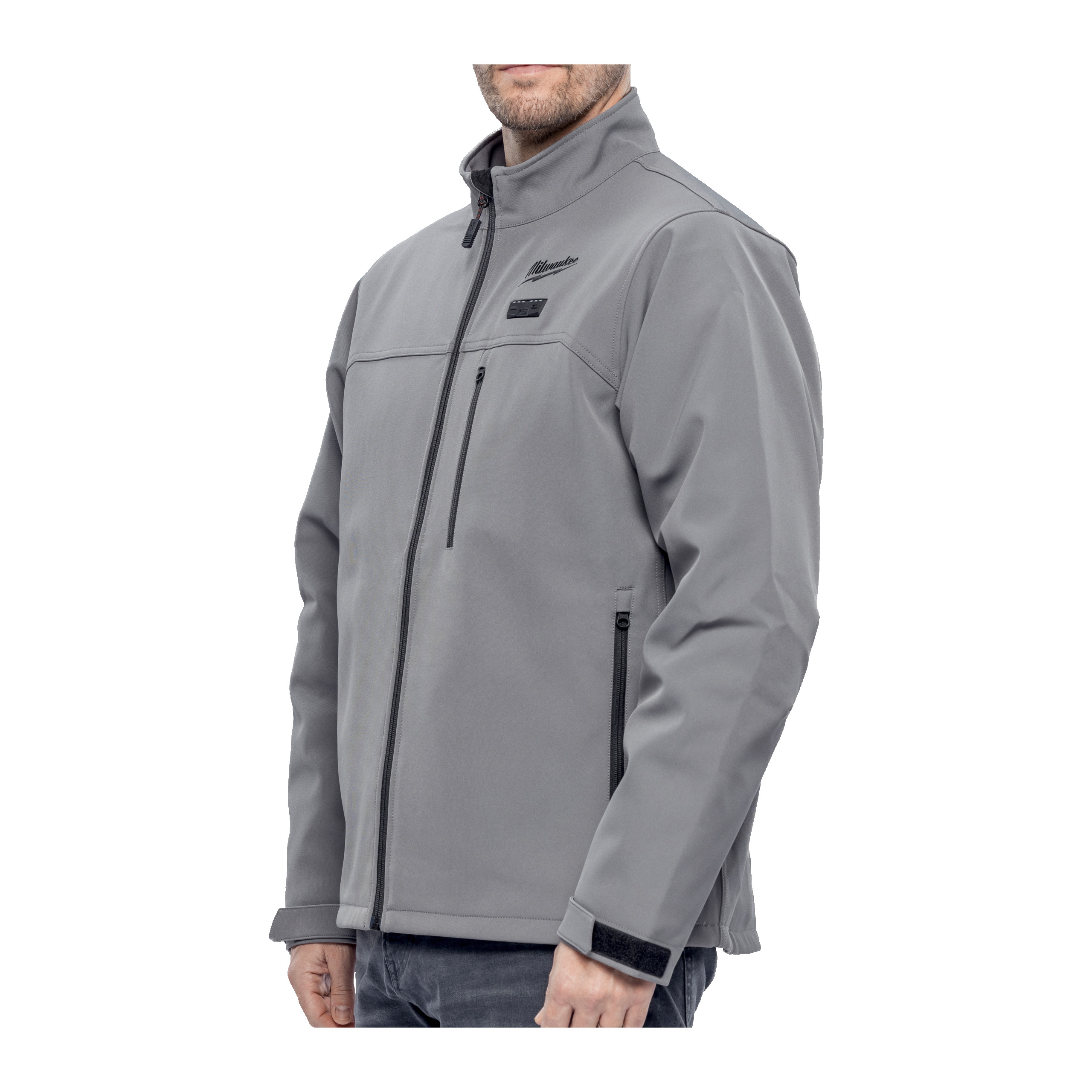 Milwaukee M12 HJGR6-0 (XL) 12 V Akku-Heiz-Jacke Herren grau, ohne Akku u. Ladegerät