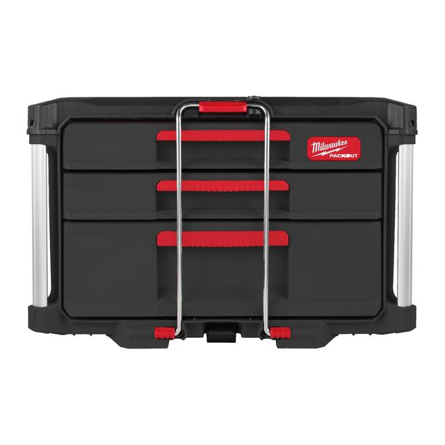 Milwaukee PACKOUT Koffer mit 2+1 Schubladen 560 x 410 x 360 mm