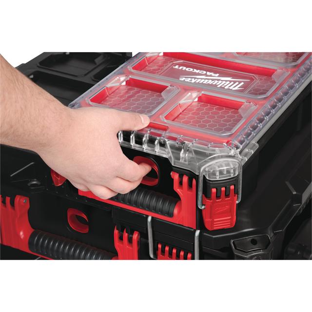 Milwaukee PACKOUT Organiser Compact, inkl. Sortierboxen 250 x 380 x 120 mm