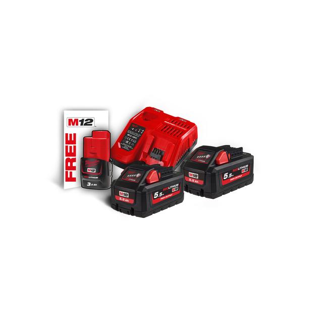 Milwaukee M18HNRG-552 18V Starterset