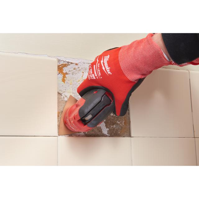 Milwaukee Multitool Starlock HM-Raspel zum Grobschliff von Fliesenkleber, Mörtel und Holz 80 x 80 mm