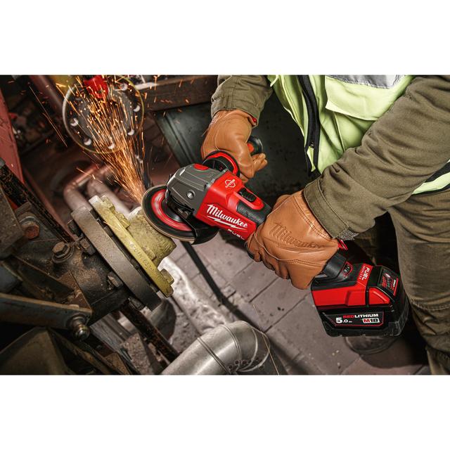 Milwaukee M18FSAGV125XB-0X M18 FUEL Einstellbarer Akku-Winkelschleifer m. Bremse
