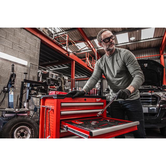 Milwaukee TOOLGUARD Werkstattwagen 69 cm / 27" rot mit 7 Schubladen