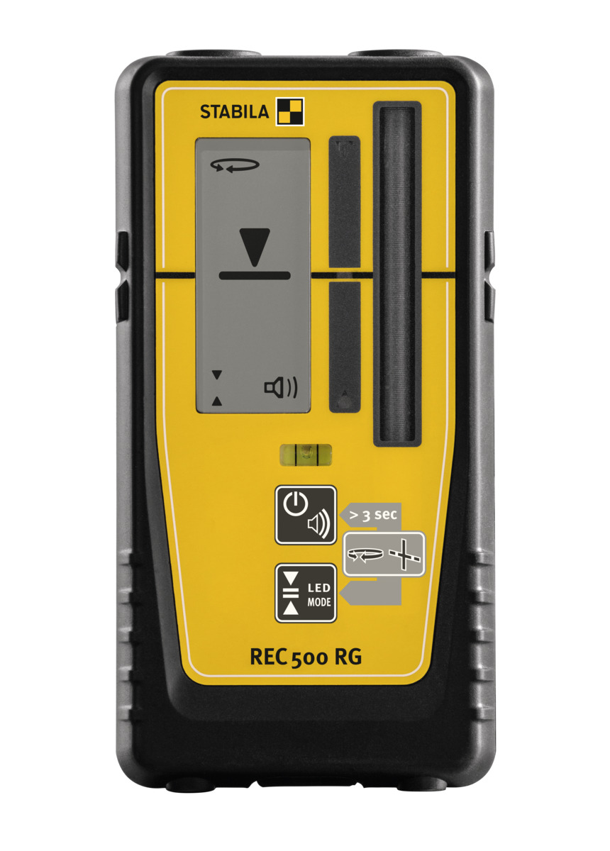 STABILA Empfänger REC 500 RG, Receiver für Rotations- und Linienlaser, für rote und grüne Laserstrahlen