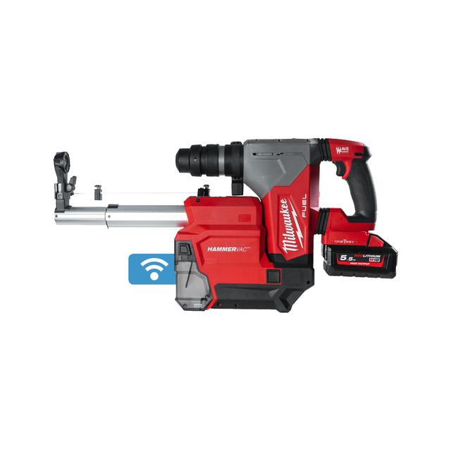 Milwaukee M18ONEFHPXDEL-552C M18 ONE KEY Akku-Kombihammer + Staubabsaugung