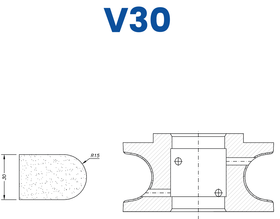 CNC-Profilfräser | Electroplated Kit | Line 60 | V30 | P4 | Longlife+
