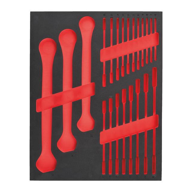 Milwaukee Ersatz-Einlage 3/3  für MAX BITE Ratschen-Ringmaulschlüssel, für Werkstattwagen 78 cm